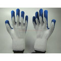 Günstige Latex Coated Mechanics Safety Handschuhe (LS014)